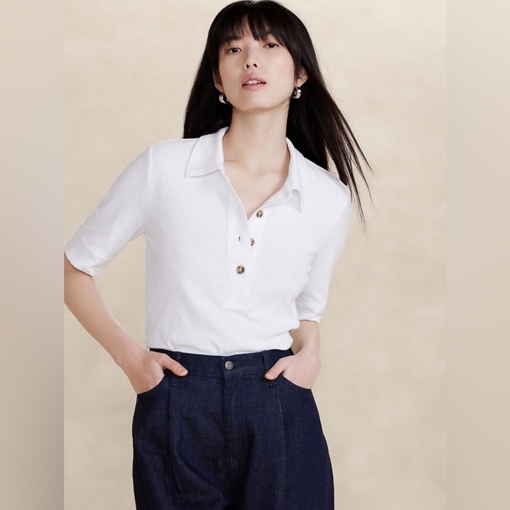 Banana Republic Factory NWT❗️Slub Knit Polo